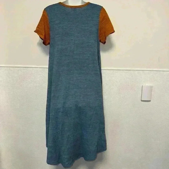 Lularoe Dress for Women Size S Blue & Orange / High Low Design/ Short Sleeve - Picture 5 of 12